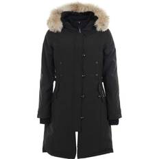 Echtpelz Oberbekleidung Canada Goose Kensington Parka - Black