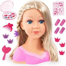 Charlene Super Model Blonde Styling Head with Makeup