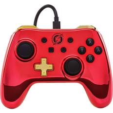 Nintendo switch red edition PowerA Chrome Edition Samus Controller - Red/Gold