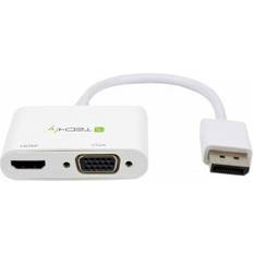 Techly DisplayPort -HDMI/VGA M-F 1.2 0.2m