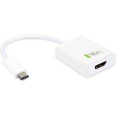 Techly USB C-HDMI M-F 0.2m