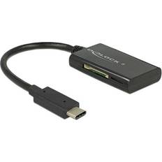 DeLock 91740 usb 3.0 (3.1 gen 1) type-c noir lecteur de carte mémoire