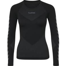 Fitness & Gym Base Layer Tops Hummel First Seamless Jersey L/S Women - Black