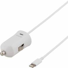 Deltaco Laddare Batterier & Laddbart Deltaco USB-CAR204