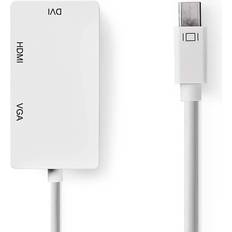 Nedis DisplayPort Mini-VGA/DVI/HDMI M-F 0.2m