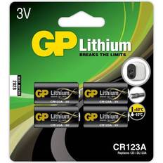 GP Batteries CR123A 4-pack