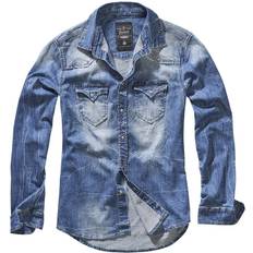 Brandit Riley Maglietta Denim - Blu