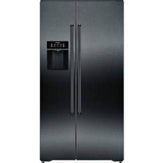 Carbonated Water Dispenser Fridge Freezers Siemens KA92DHXFP Silver, Black