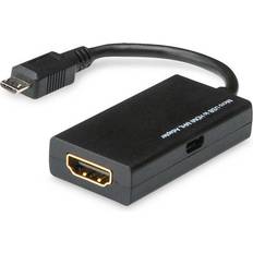 Savio USB B Micro-HDMI M-F