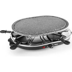 Princess 162720 Raclette 8 Oval Stone Grill Party Set