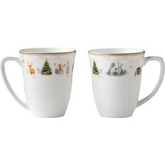 Wik & Walsøe À vin chaud Julemorgen Lot de 2 Blanc-multi Mug 15cl 2pcs