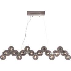 Splendor taklampa By Rydéns Splendor Bar Chrome/Smoky Grey Pendellampa 124cm