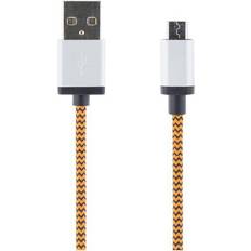 Kabler Streetz Braided USB A - USB Micro-B 2.0 1m