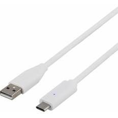 Cable usb c to usb a usb 2.0 Deltaco 2.0 USB A - USB C M-M 1.5m