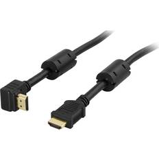 Deltaco HDMI - HDMI (angled) 0.5m