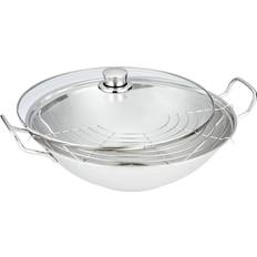 Plaque de cuisson en fonte Poêles Wok Siemens - avec couvercle 16 cm