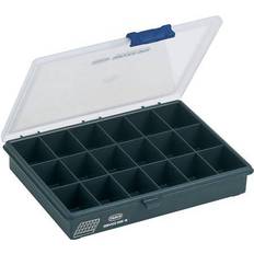 RAACO Boîtes Assortiment RAACO Sortimentskasten B240xT195xH43mm, 18 Fächer transp.dunkelblau