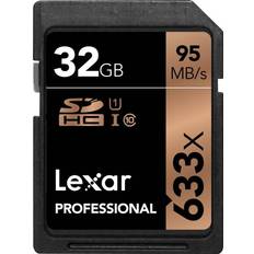 Memory Cards & USB Flash Drives LEXAR Professional SDHC Class 10 UHS-I U1 95MB/s 32GB (633x)