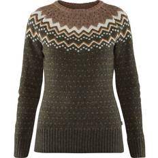 Fjällräven Dame - L Overdele Fjällräven Övik Knit Sweater W - Deep Forest