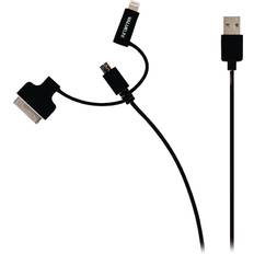 Valueline USB A-Lightning/USB B Micro/30 pin 1m