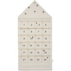 Beige Weihnachtsdekorationen Ferm Living House Advent Calendar Weihnachtsschmuck 100cm