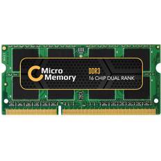 1333 MHz - SO-DIMM DDR3 RAM-muistit MicroMemory CoreParts Muisti DDR3 4 GB SO-DIMM 204-pin Puskuroimaton