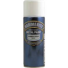 Hammerite White Paint Hammerite Direct to Rust Hammered Effect Metal Paint White 0.4L