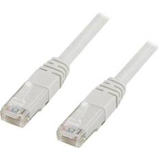 Vit nätverkskabel 30m Deltaco UTP Cat6 RJ45 30m