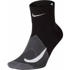 Nike Elite Lightweight Quarter Socks Unisex - Black/Dark Grey/White