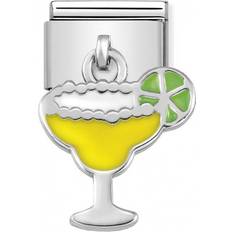 Yellow Charms & Pendants Nomination Composable Classic Link Cocktail Charm - Silver/Yellow/Green