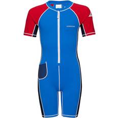 Garçon Combinaisons anti-UV Didriksons Reef UV Suit - Malibu Blue Simple Stripe (502996-945)