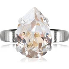 Mini Drop Ring - Silver/Transparent