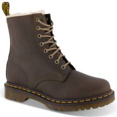 Dr martens serena Dr. Martens Fur Lined 1460 Serena Wyoming - DMS Olive Burnished Wyoming