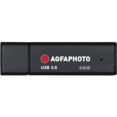 Tarjetas de Memoria & Memorias USB AGFAPHOTO 10571 unidad flash USB 64 GB USB tipo A 3.2 Gen 1 (3.1 Gen 1) Negro