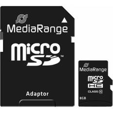 8 GB Schede di Memoria & Chiavette USB MediaRange 8GB microSDHC Classe 10