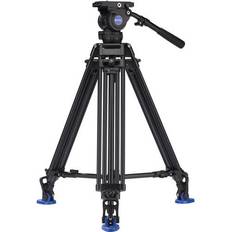 Benro Camera statieven Benro BV8 3-Section Al Twin Leg Video Tripod w/Video Head &amp ML08 Spreader