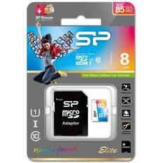 Silicon Power Elite Carte mémoire flash (adaptateur microSDHC SD inclus(e) 8 Go UHS Class 1 Class10 microSDHC UHS-I