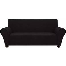 Sofaüberzüge reduziert vidaXL stretch Sofaüberzug Schwarz (210x140cm)