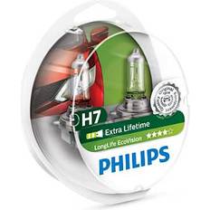 H7 12v 55w px26d Philips H7 LongLife EcoVision Halogen Lamps 55W PX26d 2-pack