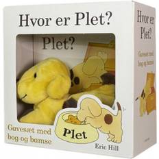 Børnebøger - Dansk - Papbog Hvor er Plet? Gavesæt med bog og bamse (Papbog, 2019) (Papbog, 2019)