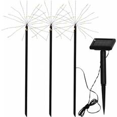 Svarte Bakkebelysning Star Trading Firework Solar Bakkebelysning 40cm 3st