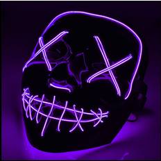 El Wire Purge LED Mask Lila