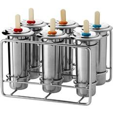 Ruostumaton teräs Jäätelömuotit Pulito - Popsicle Mold 6pcs