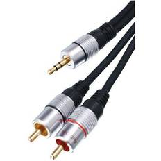 HQ Super Silver 3.5mm - 2RCA 5m
