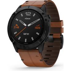 Garmin Fēnix 6 Orologi sportivi Garmin Fenix 6X Sapphire with Leather Band