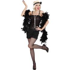 Charleston klänning Maskerad Widmann Black Flapper Dress