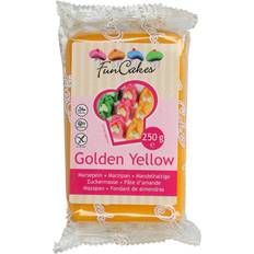 Gula Bakdekorationer Funcakes Golden Yellow Dekorationsmarsipan