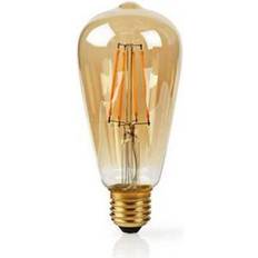 LED-lampen uitverkoop Nedis SmartLife LED Filamentlamp WIFILF10GDST64 Goud