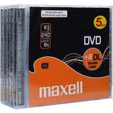 Dvd r+dl Maxell DVD+R DL 8.5GB 8x Jewelcase 5-Pack (275579)