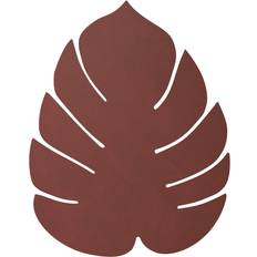 Or Sets de table Lind DNA Monstera Leaf Set de table Vert, Noir, Or, Marron, Rouge (14x12cm)